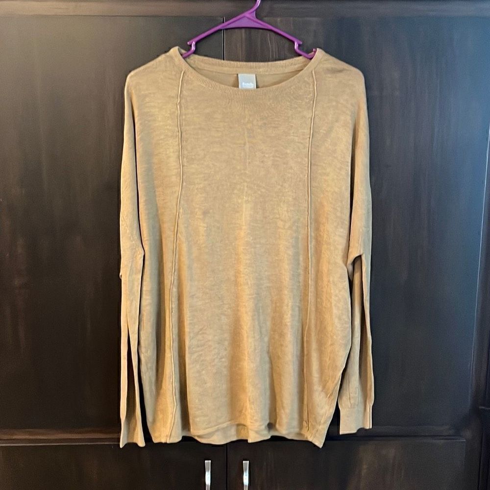 ‎Bench Multipurpose City Clothing Light Weight Tan Sweater Size XS